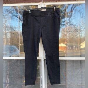 Torrid Black Denim Pull On Jeans Straight Leg 2R 18 20 2X